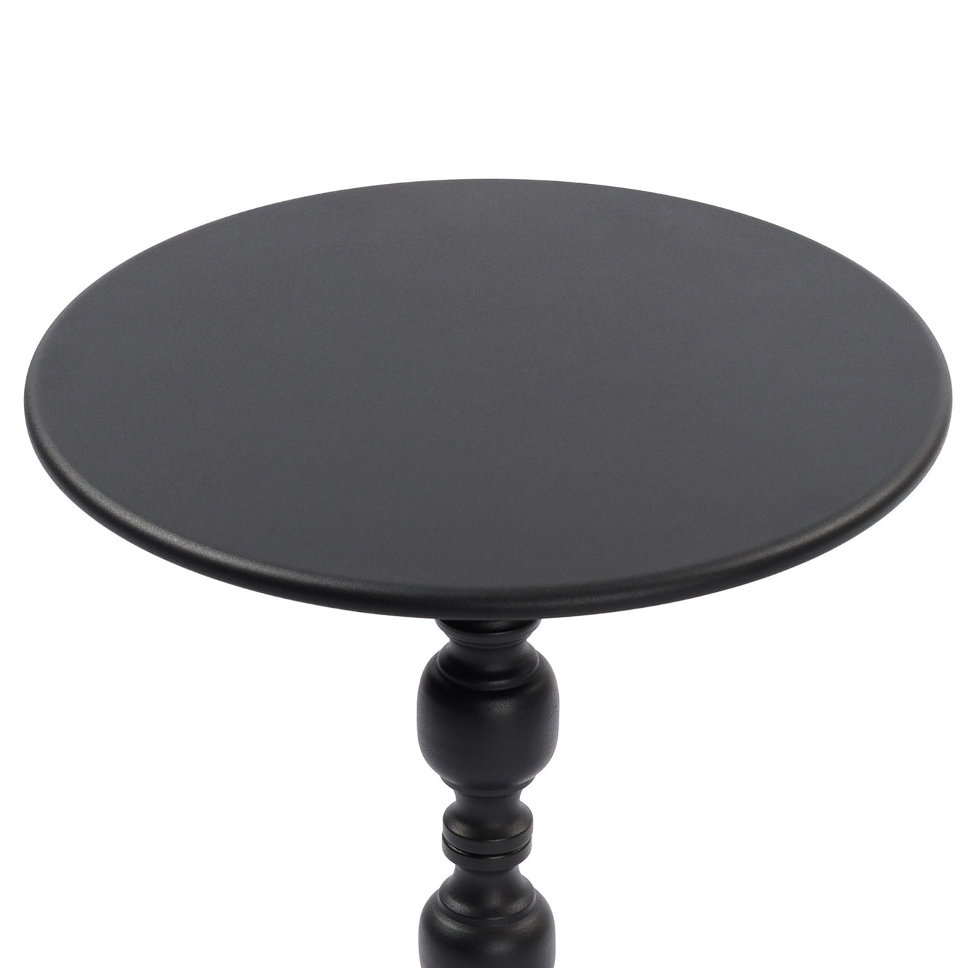 Vesper Vintage Metal Accent Table – Black