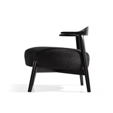 Josephine Mid-Century Modern Accent Chair, Black & Gray