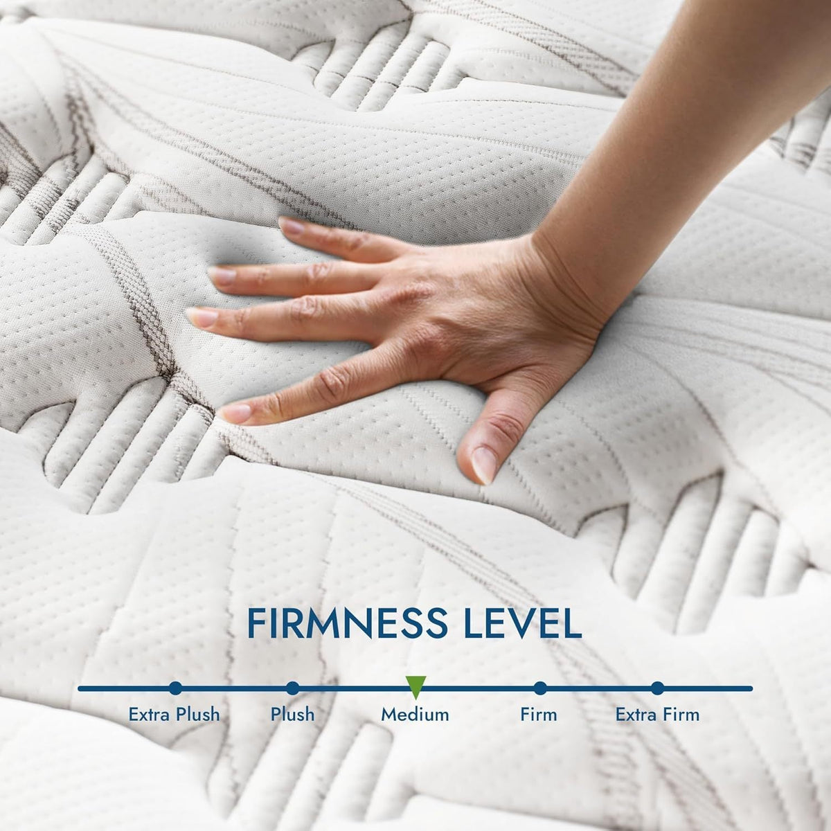 Ashlyn 12" Diamond Innerspring Hybrid and Cooling Gel Memory Foam Mattress, Twin