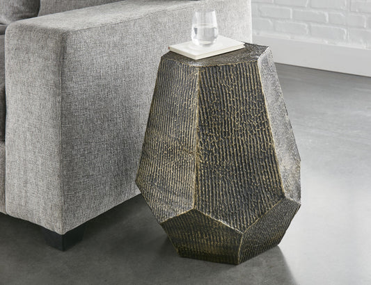 Donato - Hexagon End Table - Gold