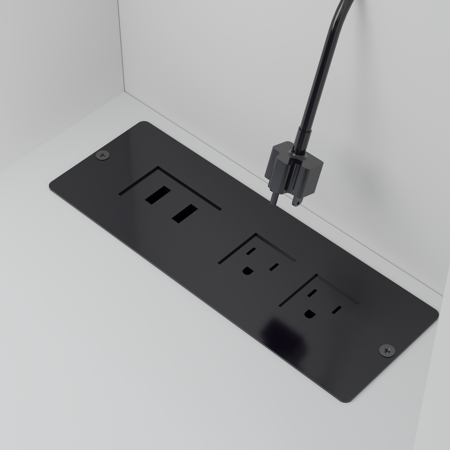 Anna Modern Bedroom Vanity, White