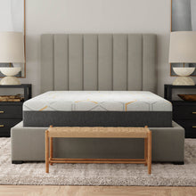 Parker 12" Copper Gel Cooling Memory Foam Mattress with Edge Support and Air Grid Base, King