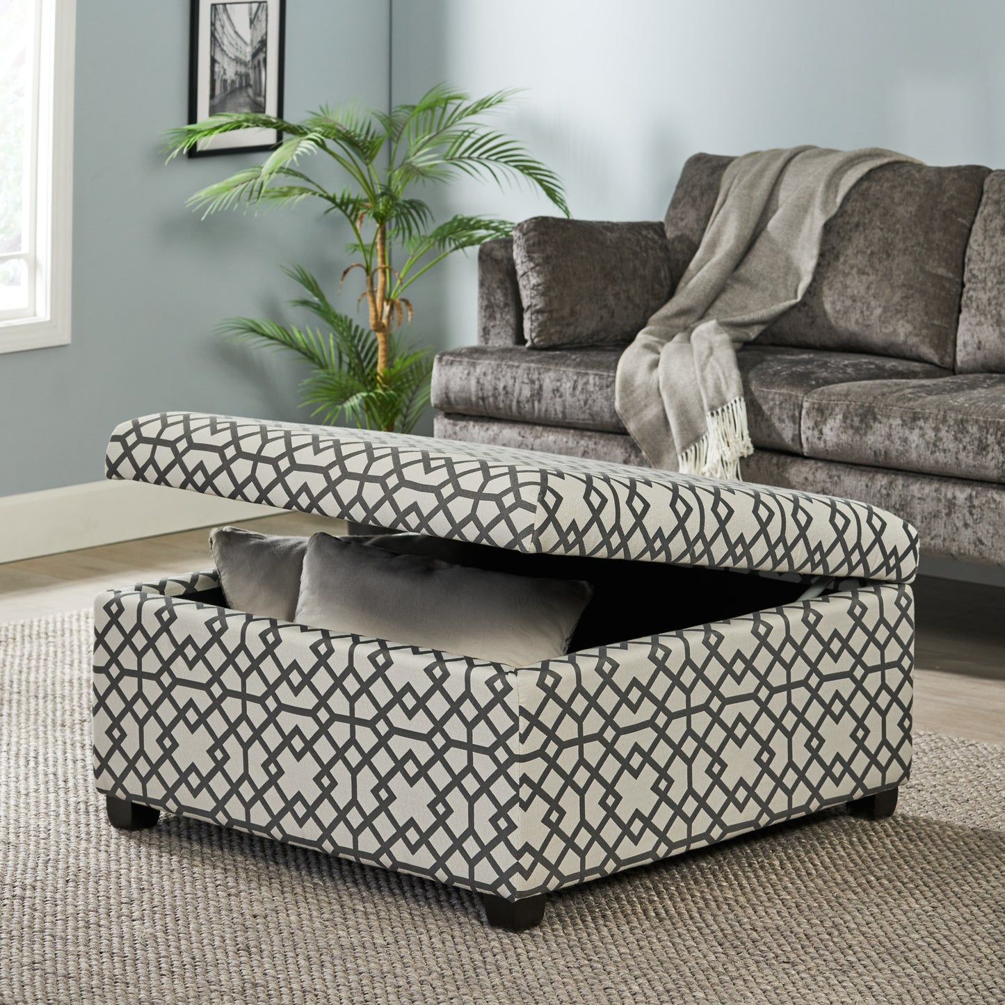 Richmond Transitional Storage Ottoman