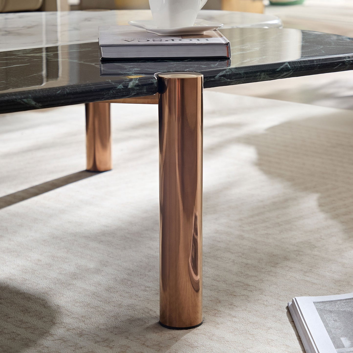 Ysobel Contemporary Faux Marble Coffee Tables