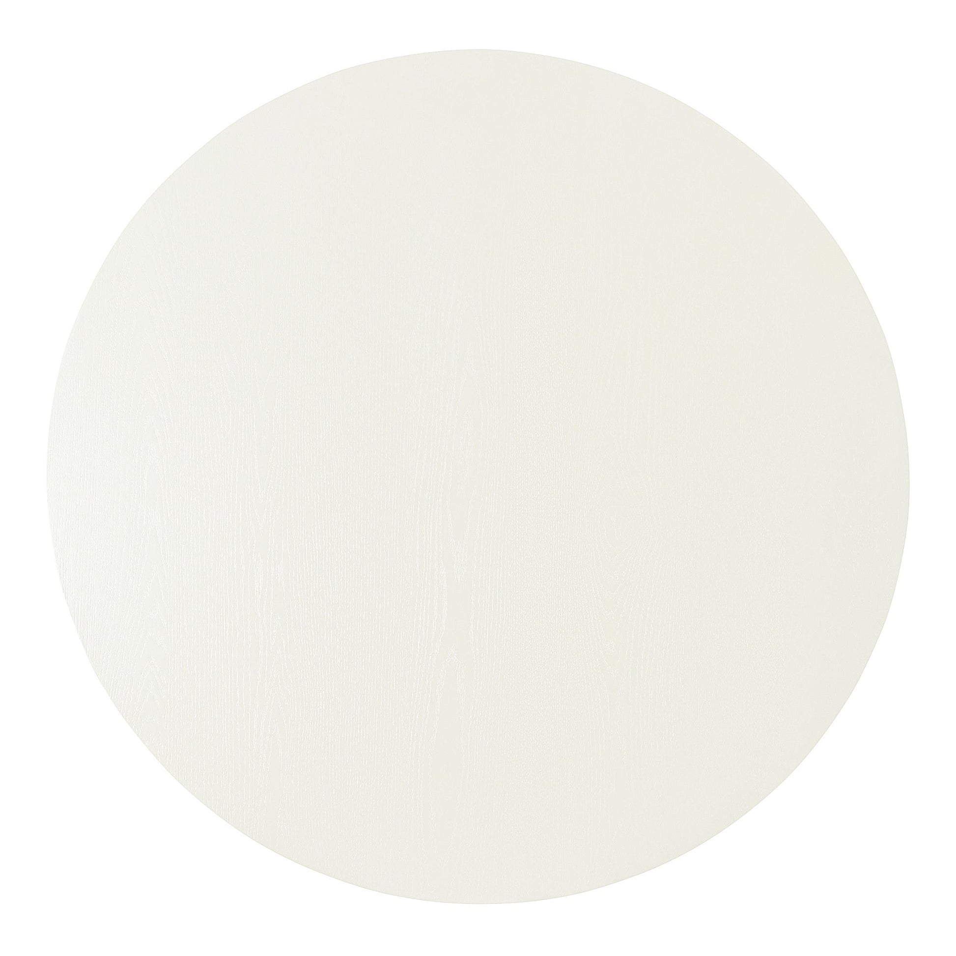 Verena 45" Round Mid-Century Modern Dining Table , White