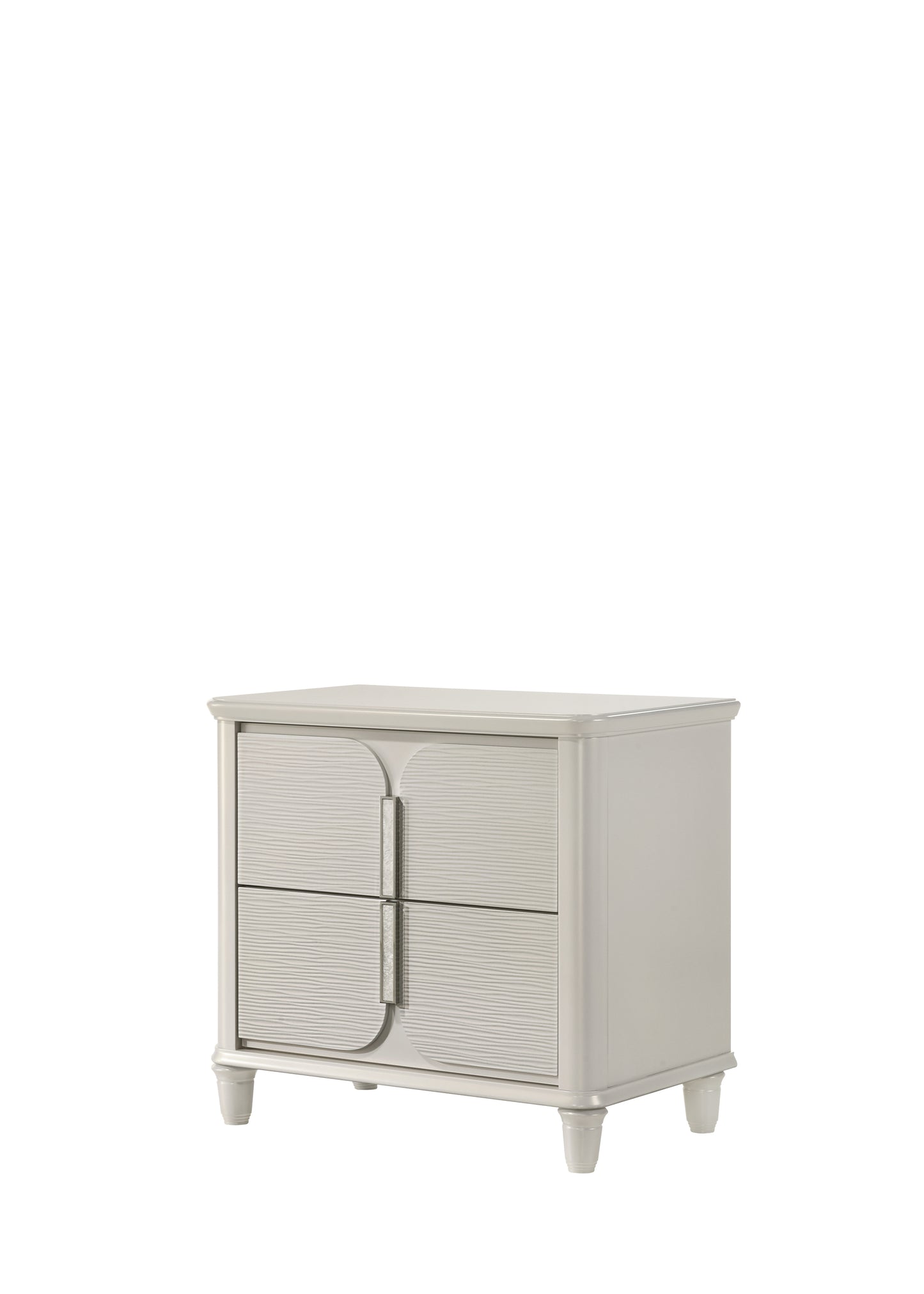 Laveda Pearl White Finish Nightstand