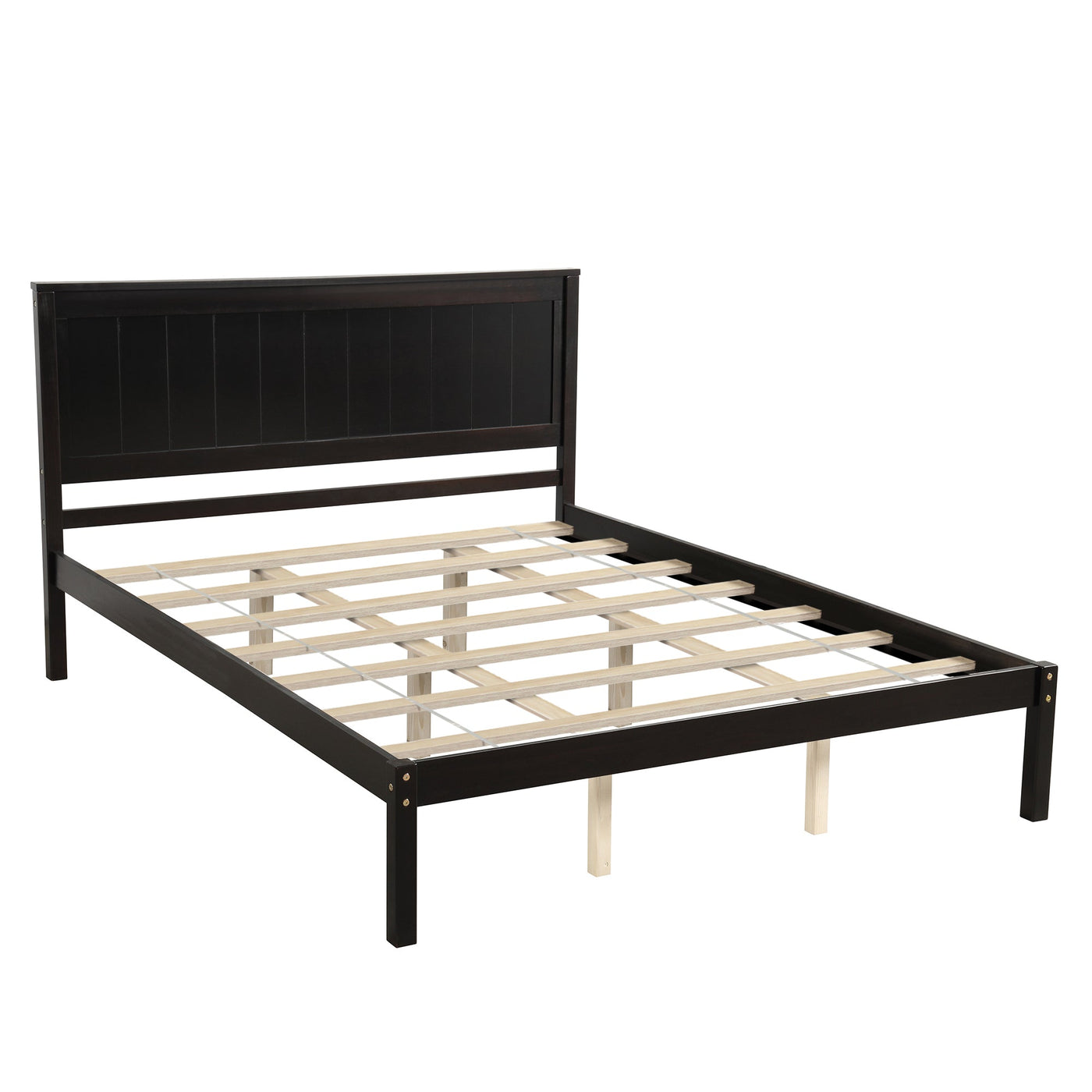 Queen Size Platform Bed in Espresso