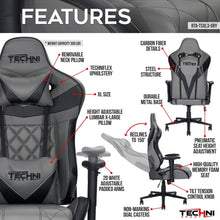 Techni Sport XL Ergonomic Gaming Chair , Grey