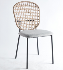 EGO Store Black & Gray Sennit Chairs Set of 4