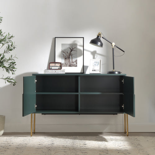 Justone Interior Mid Century Modern Sideboard Buffet Storage Cabinet - Matte Green