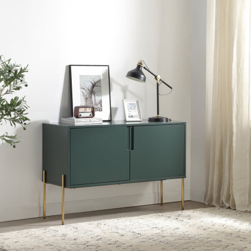 Justone Interior Mid Century Modern Sideboard Buffet Storage Cabinet - Matte Green