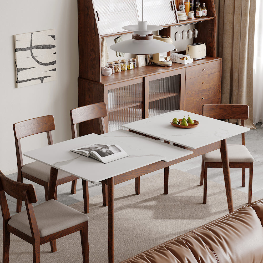 Yeswood Solid Wood Dining Table - Walnut