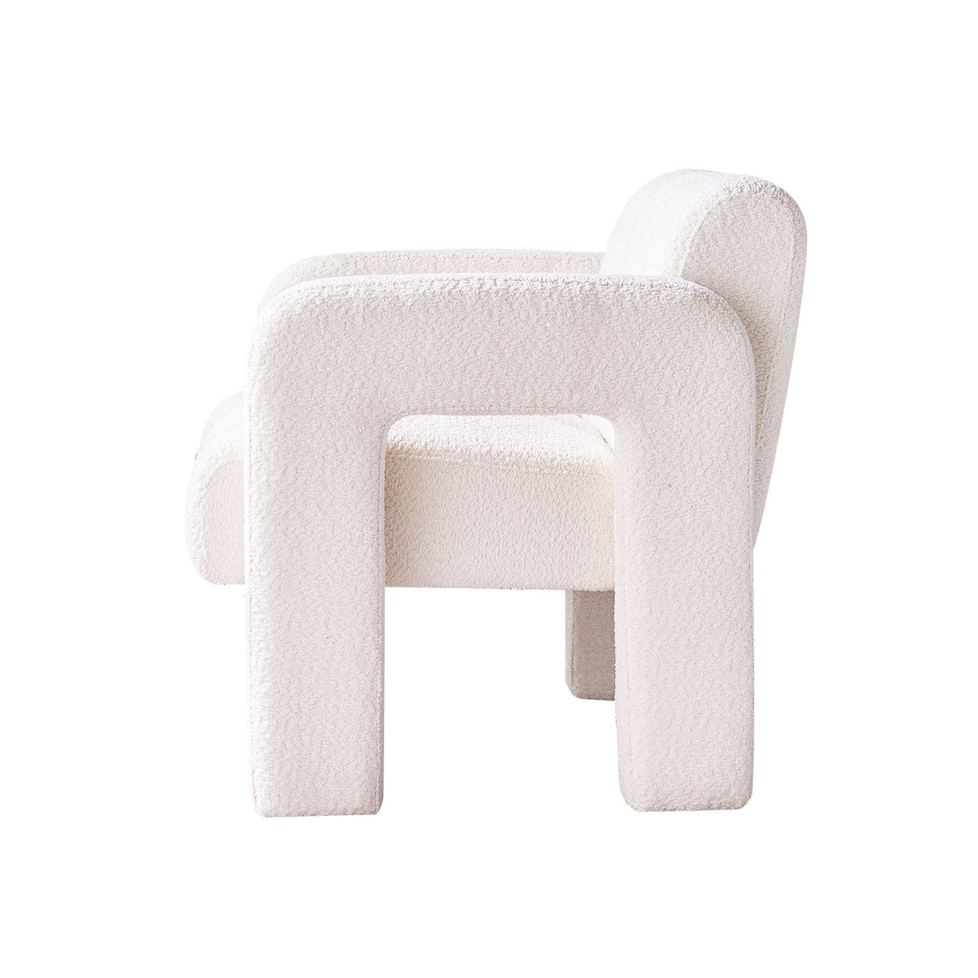 Billie 31.1" Wide Boucle Upholstered Living Room Chair - Beige
