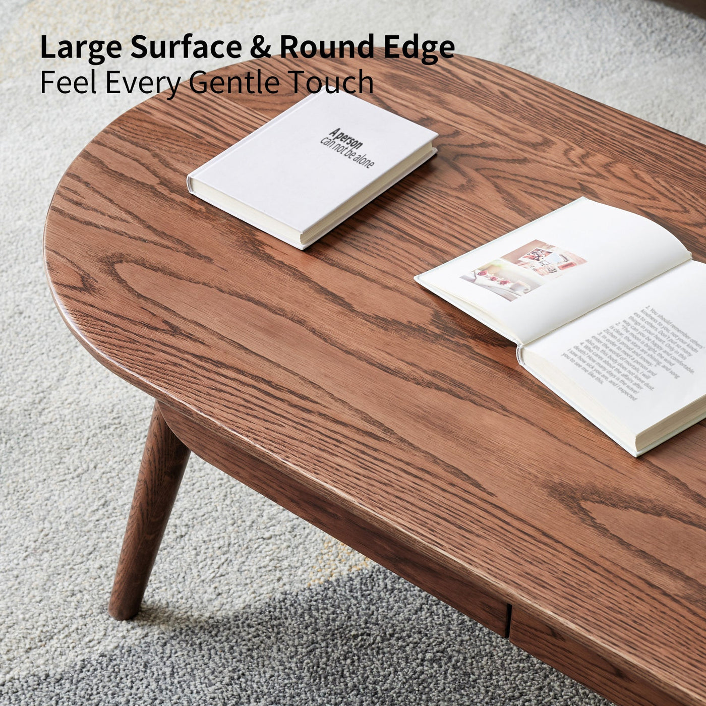 Solid Oak Capsule Coffee Table in Natural Finish